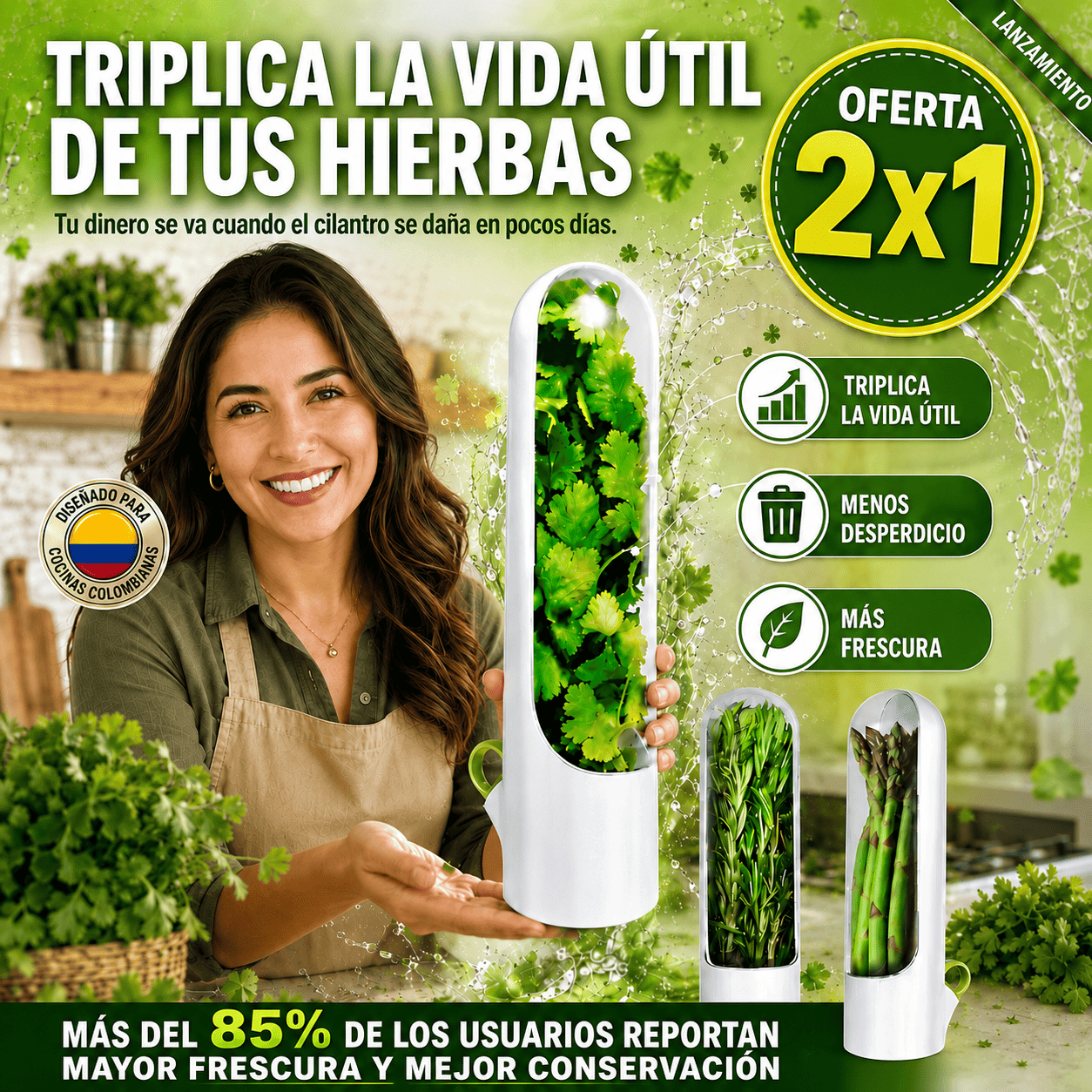 Deja de botar cilantro cada semana
