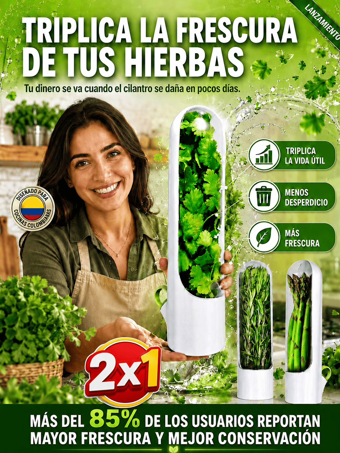 Deja de botar cilantro cada semana
